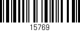 Código de barras (EAN, GTIN, SKU, ISBN): '15769'