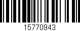 Código de barras (EAN, GTIN, SKU, ISBN): '15770943'