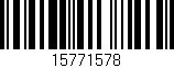Código de barras (EAN, GTIN, SKU, ISBN): '15771578'