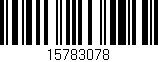 Código de barras (EAN, GTIN, SKU, ISBN): '15783078'