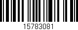 Código de barras (EAN, GTIN, SKU, ISBN): '15783081'