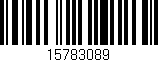 Código de barras (EAN, GTIN, SKU, ISBN): '15783089'