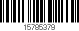 Código de barras (EAN, GTIN, SKU, ISBN): '15785379'