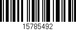 Código de barras (EAN, GTIN, SKU, ISBN): '15785492'