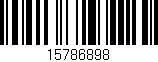 Código de barras (EAN, GTIN, SKU, ISBN): '15786898'
