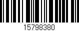 Código de barras (EAN, GTIN, SKU, ISBN): '15798380'