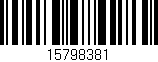 Código de barras (EAN, GTIN, SKU, ISBN): '15798381'