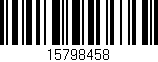 Código de barras (EAN, GTIN, SKU, ISBN): '15798458'