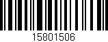 Código de barras (EAN, GTIN, SKU, ISBN): '15801506'