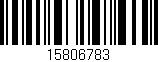 Código de barras (EAN, GTIN, SKU, ISBN): '15806783'
