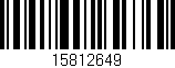 Código de barras (EAN, GTIN, SKU, ISBN): '15812649'