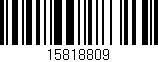 Código de barras (EAN, GTIN, SKU, ISBN): '15818809'