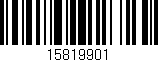 Código de barras (EAN, GTIN, SKU, ISBN): '15819901'