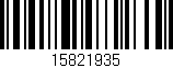 Código de barras (EAN, GTIN, SKU, ISBN): '15821935'