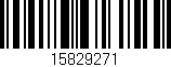 Código de barras (EAN, GTIN, SKU, ISBN): '15829271'