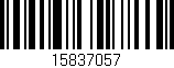 Código de barras (EAN, GTIN, SKU, ISBN): '15837057'
