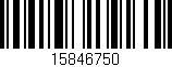 Código de barras (EAN, GTIN, SKU, ISBN): '15846750'
