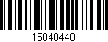 Código de barras (EAN, GTIN, SKU, ISBN): '15848448'