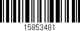 Código de barras (EAN, GTIN, SKU, ISBN): '15853481'