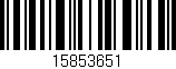 Código de barras (EAN, GTIN, SKU, ISBN): '15853651'