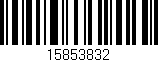 Código de barras (EAN, GTIN, SKU, ISBN): '15853832'