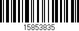 Código de barras (EAN, GTIN, SKU, ISBN): '15853835'