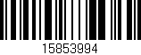 Código de barras (EAN, GTIN, SKU, ISBN): '15853994'
