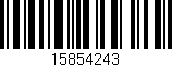 Código de barras (EAN, GTIN, SKU, ISBN): '15854243'