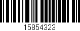 Código de barras (EAN, GTIN, SKU, ISBN): '15854323'