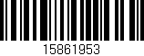 Código de barras (EAN, GTIN, SKU, ISBN): '15861953'
