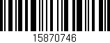 Código de barras (EAN, GTIN, SKU, ISBN): '15870746'