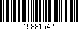 Código de barras (EAN, GTIN, SKU, ISBN): '15881542'