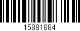 Código de barras (EAN, GTIN, SKU, ISBN): '15881884'