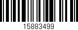 Código de barras (EAN, GTIN, SKU, ISBN): '15883499'