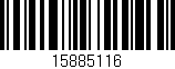 Código de barras (EAN, GTIN, SKU, ISBN): '15885116'