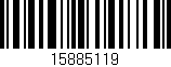 Código de barras (EAN, GTIN, SKU, ISBN): '15885119'