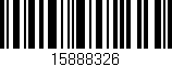 Código de barras (EAN, GTIN, SKU, ISBN): '15888326'