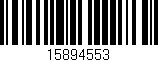 Código de barras (EAN, GTIN, SKU, ISBN): '15894553'