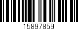 Código de barras (EAN, GTIN, SKU, ISBN): '15897859'