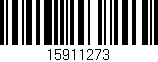 Código de barras (EAN, GTIN, SKU, ISBN): '15911273'