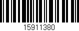 Código de barras (EAN, GTIN, SKU, ISBN): '15911380'