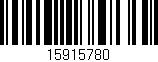Código de barras (EAN, GTIN, SKU, ISBN): '15915780'
