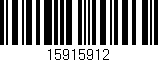 Código de barras (EAN, GTIN, SKU, ISBN): '15915912'