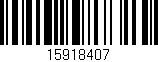 Código de barras (EAN, GTIN, SKU, ISBN): '15918407'
