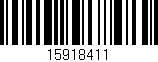 Código de barras (EAN, GTIN, SKU, ISBN): '15918411'