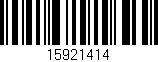 Código de barras (EAN, GTIN, SKU, ISBN): '15921414'