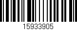Código de barras (EAN, GTIN, SKU, ISBN): '15933905'