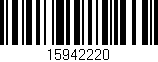 Código de barras (EAN, GTIN, SKU, ISBN): '15942220'