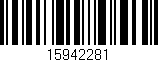 Código de barras (EAN, GTIN, SKU, ISBN): '15942281'