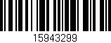 Código de barras (EAN, GTIN, SKU, ISBN): '15943299'
